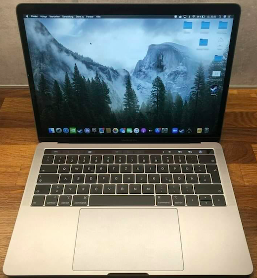 Macbook Pro 2016 13inch có touch cấu hình Core i5/RAM 8GB/SSD 512GB