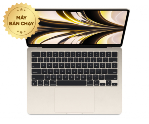 Macbook Air M2 cấu hình M2/RAM 8GB/SSD 256GB màu Starlight - NEW