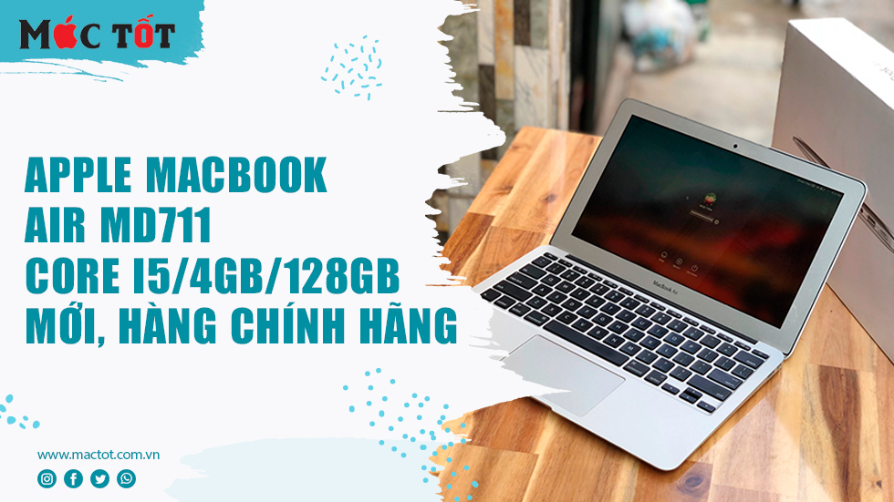 Apple Macbook Air MD711 - Core i5/4GB/128GB mới, hàng chính hãng